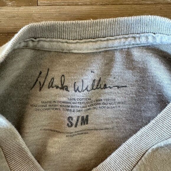 Hank Williams Love Sick Blues Tan Shirt Size Small/Medium Oversized Country - Picture 3 of 4